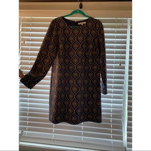 LOFT Jacquard Print Dress